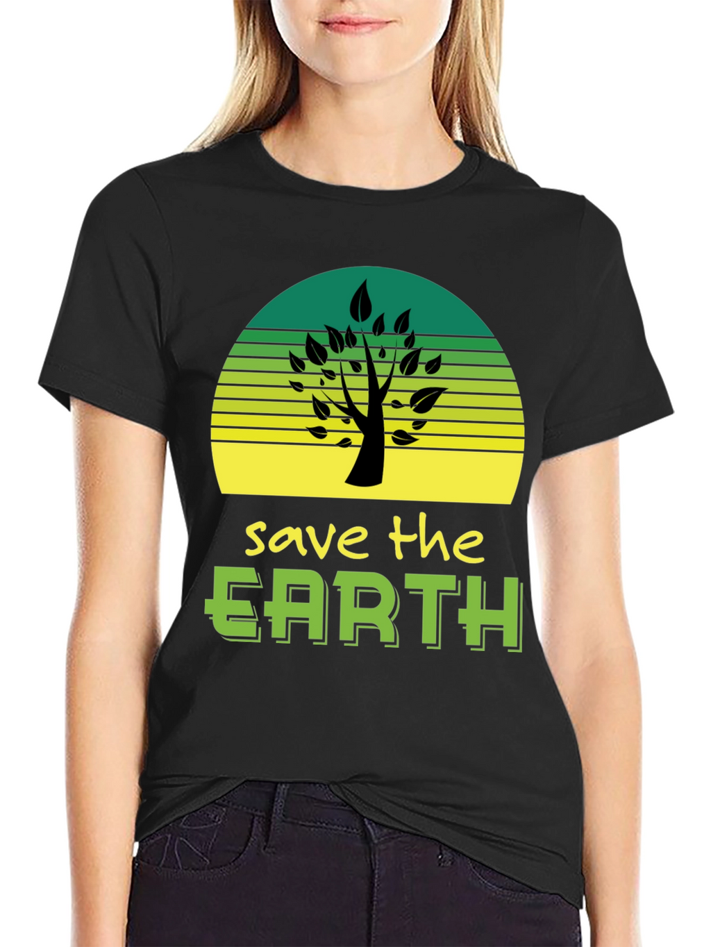 Save The Earth Graphic Tee - Eco Friendly Design