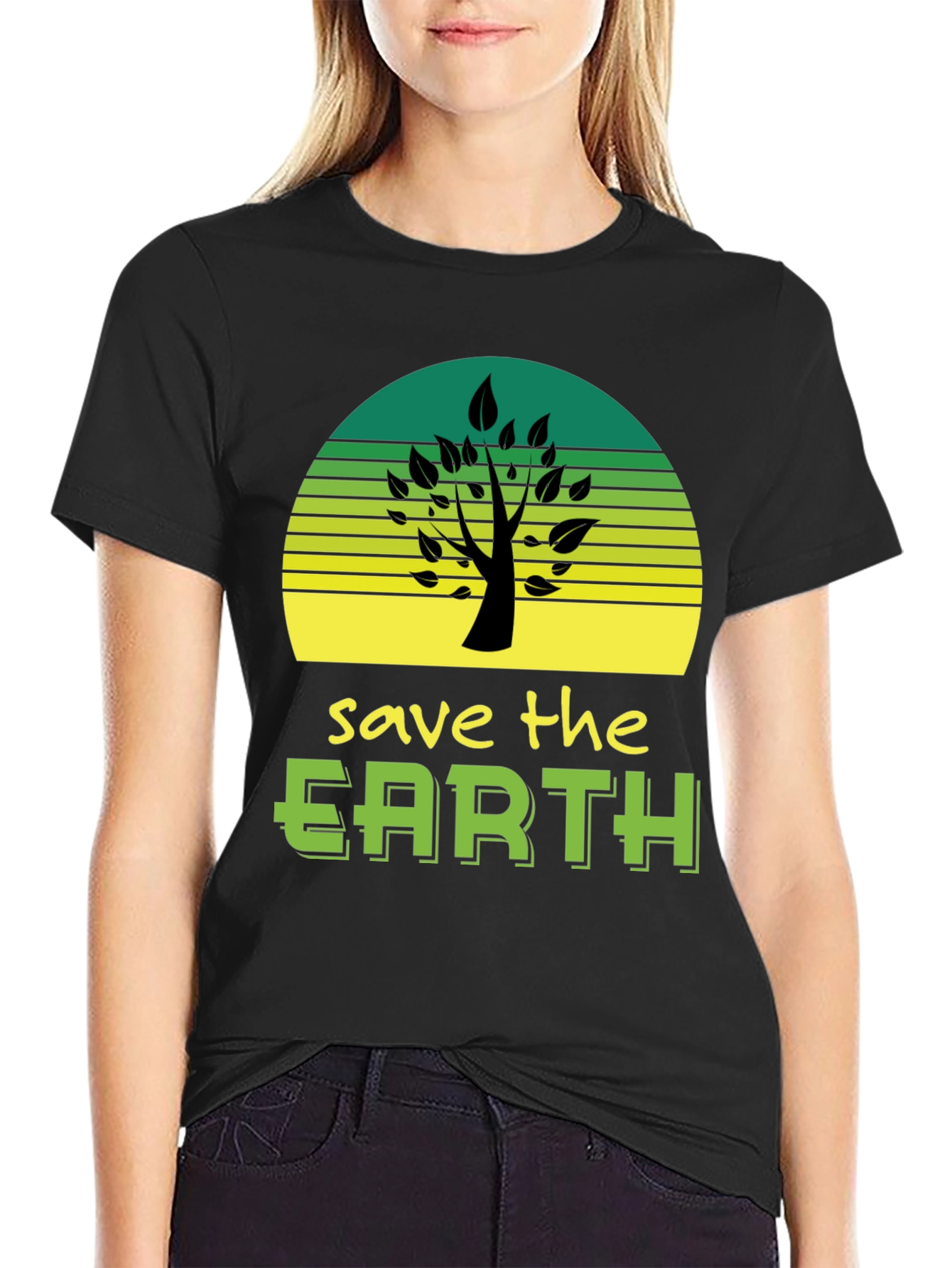 Save The Earth Graphic Tee - Eco Friendly Design