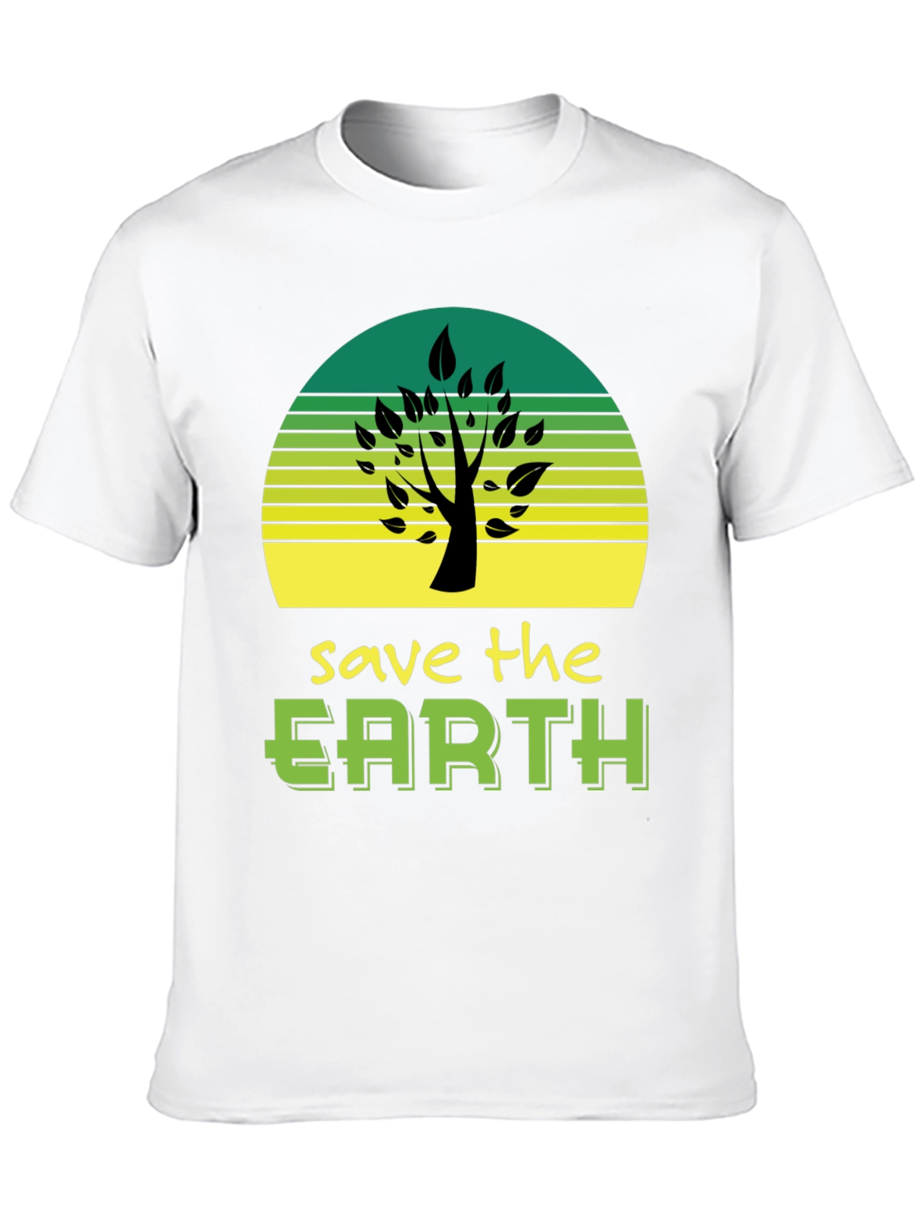 Save The Earth Graphic Tee - Eco Friendly Design