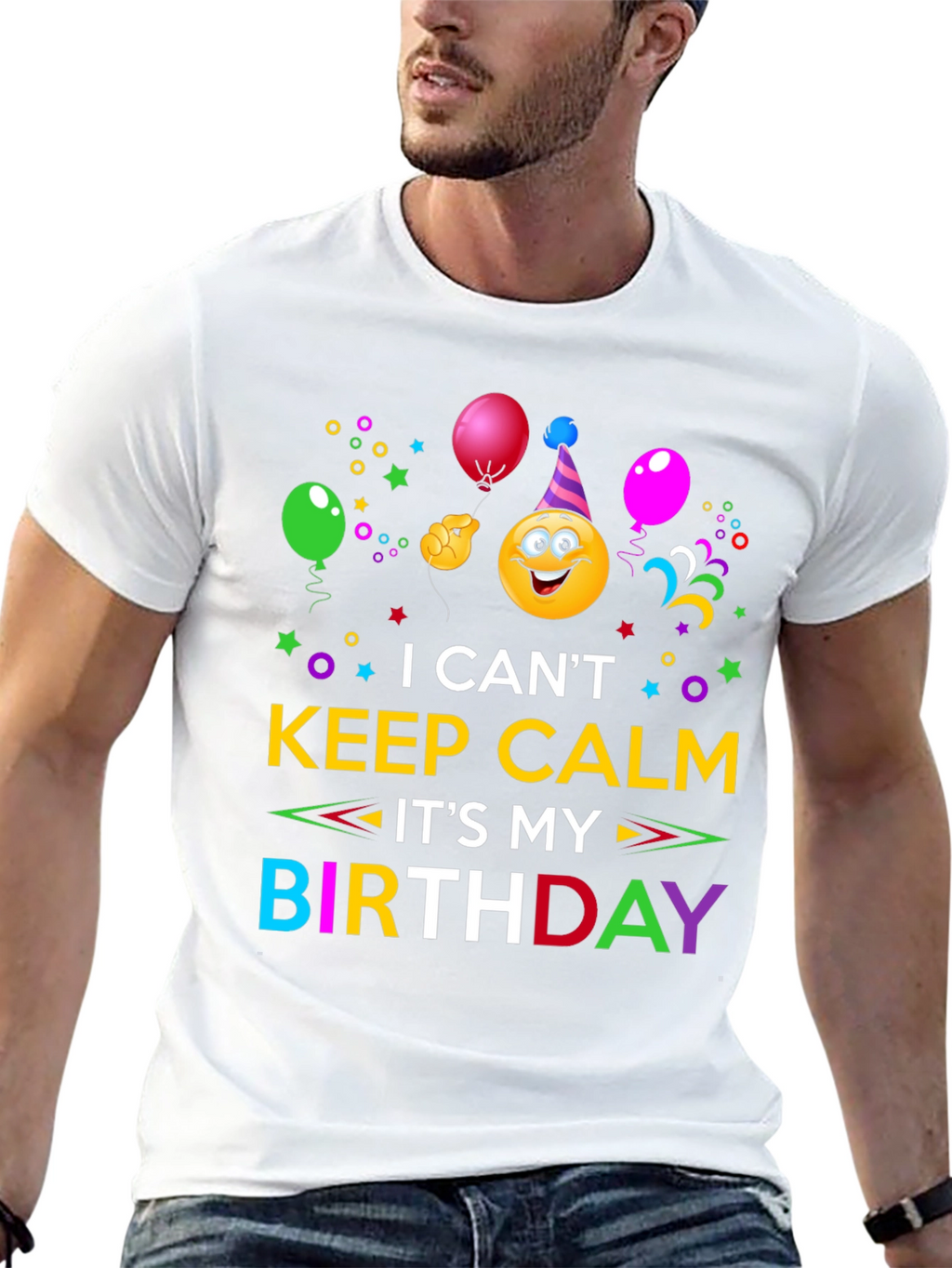 Birthday Emoji Graphic T-Shirt