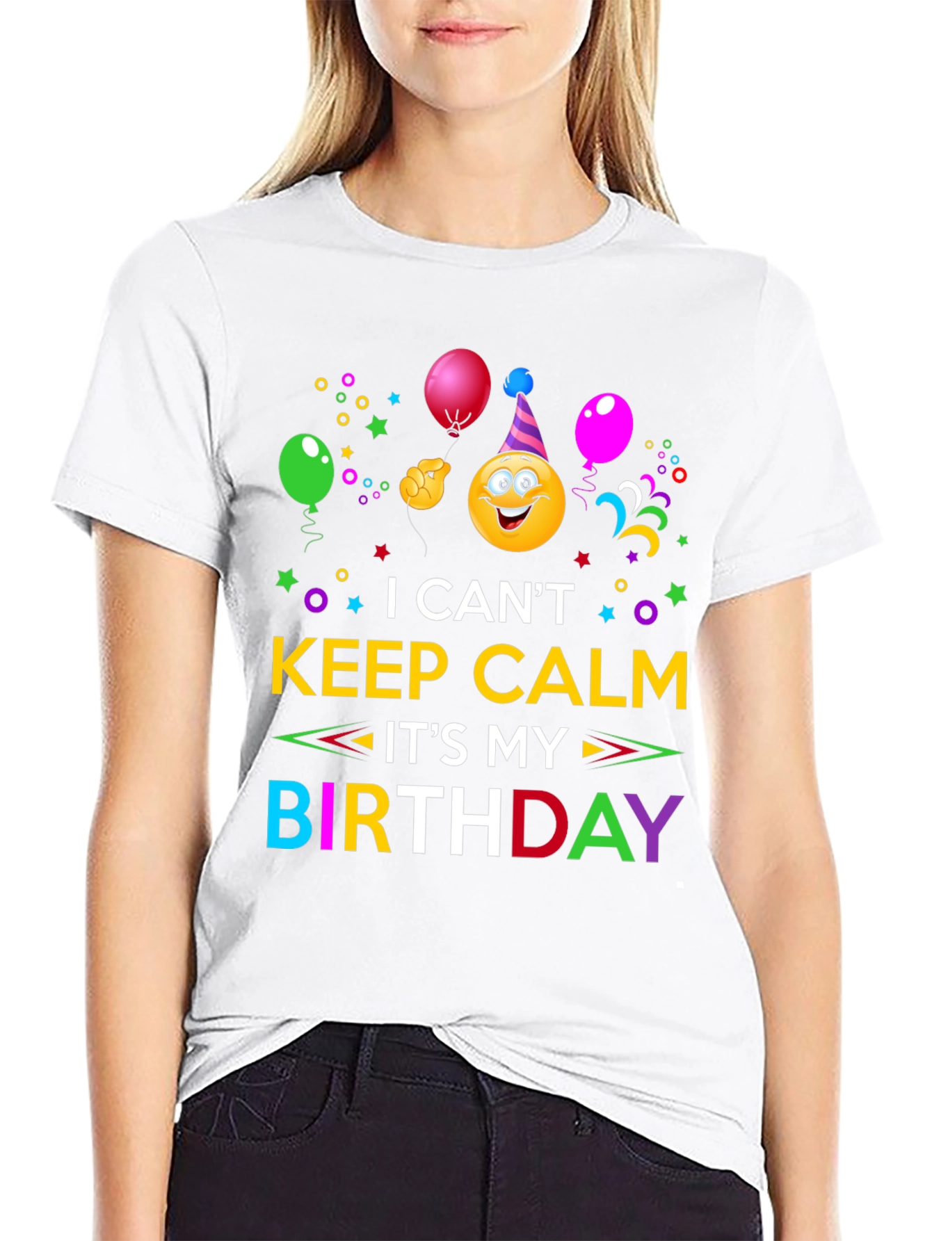 Birthday Emoji Graphic T-Shirt