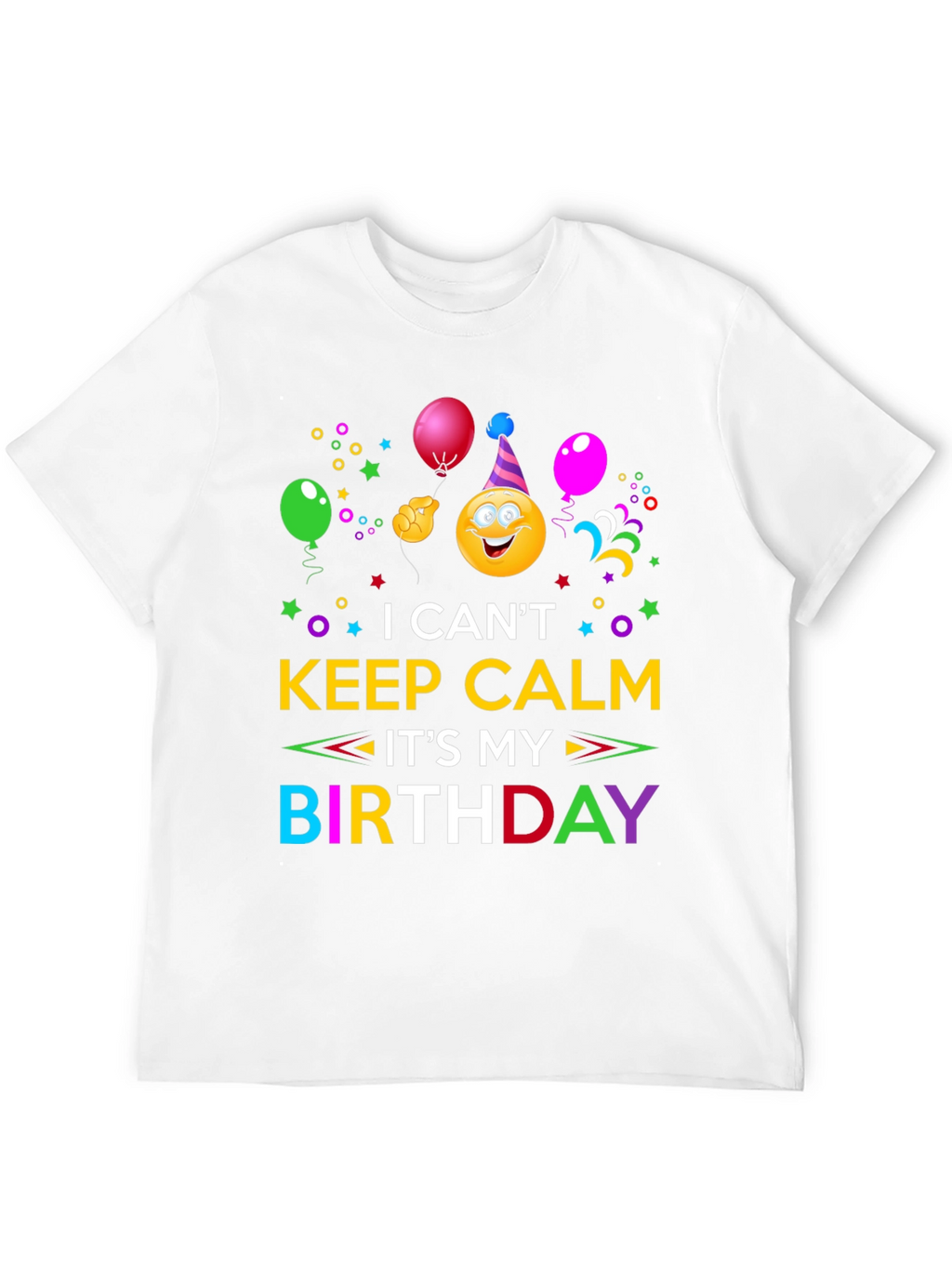 Birthday Emoji Graphic T-Shirt