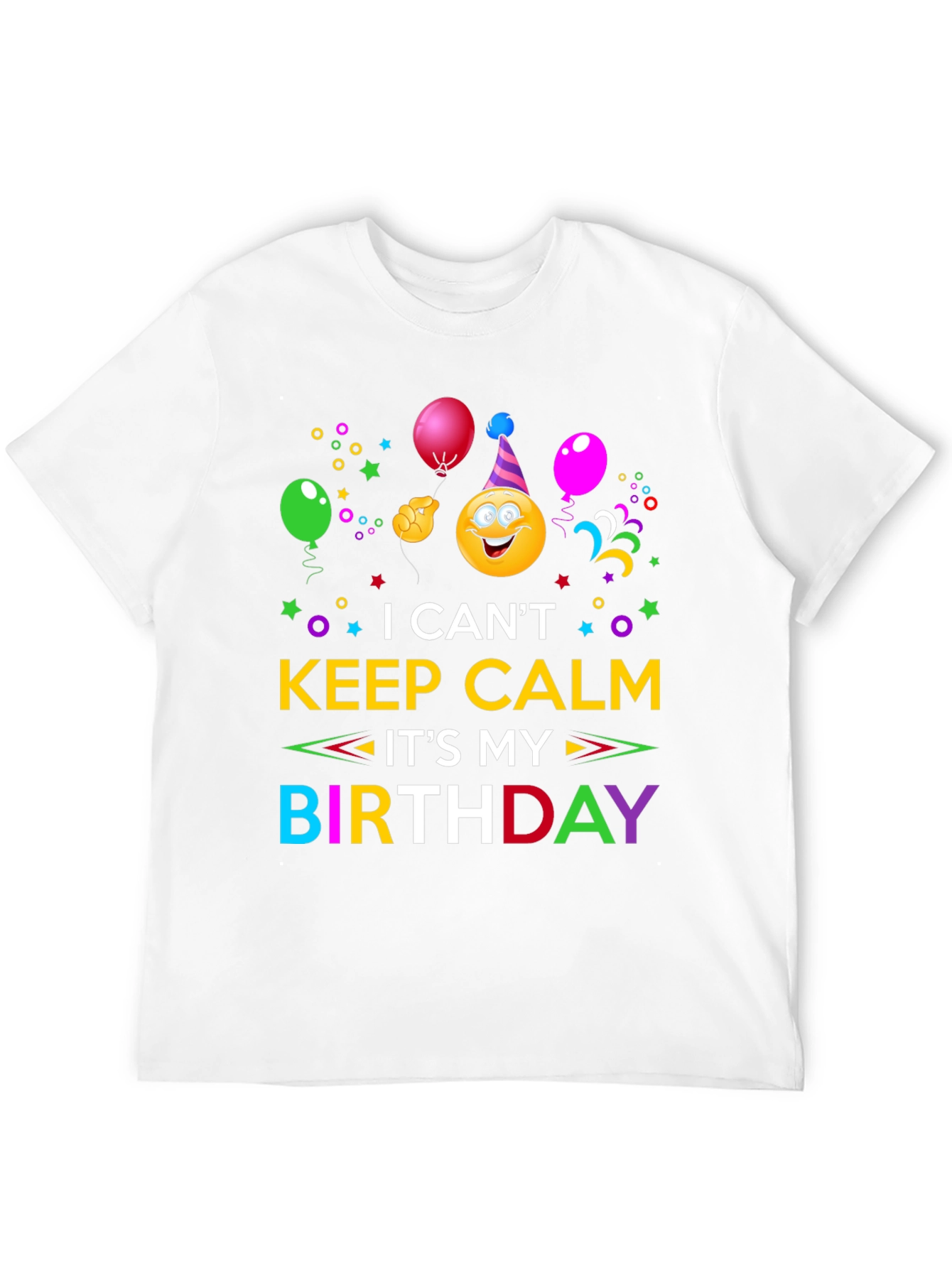 Birthday Emoji Graphic T-Shirt