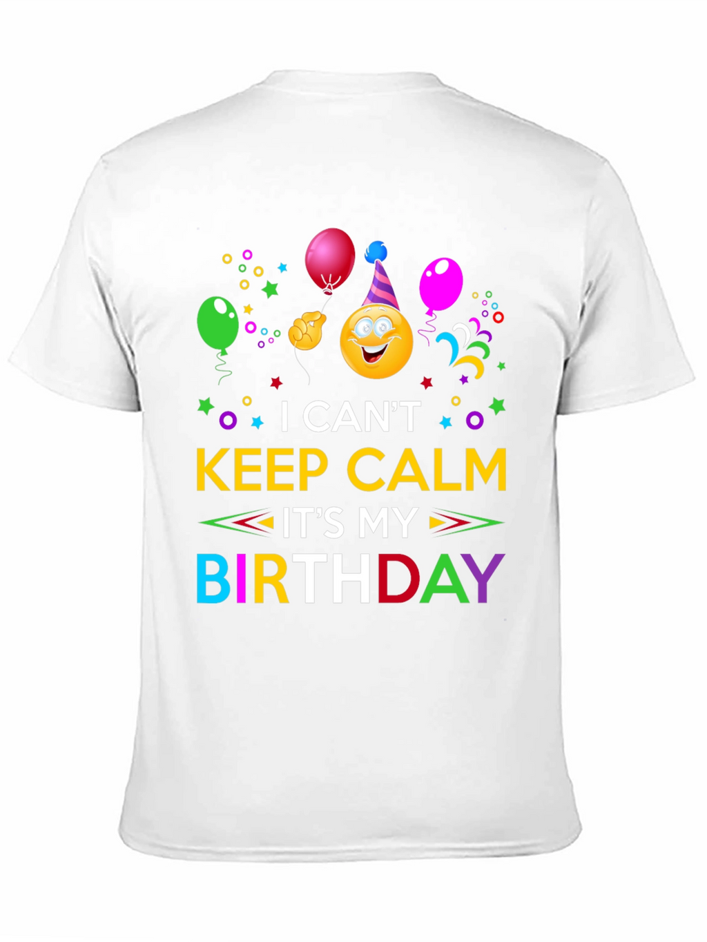 Birthday Emoji Graphic T-Shirt