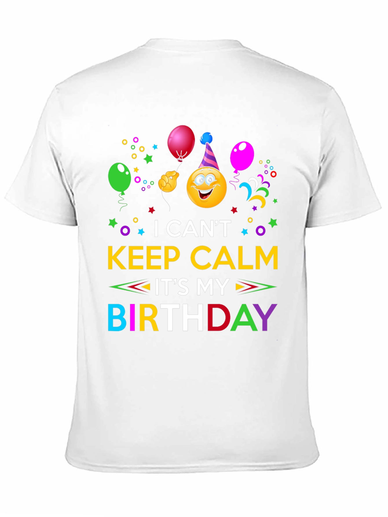 Birthday Emoji Graphic T-Shirt