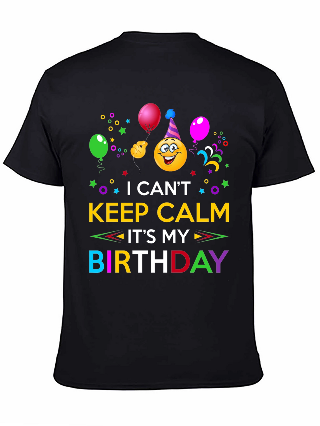 Birthday Emoji Graphic T-Shirt