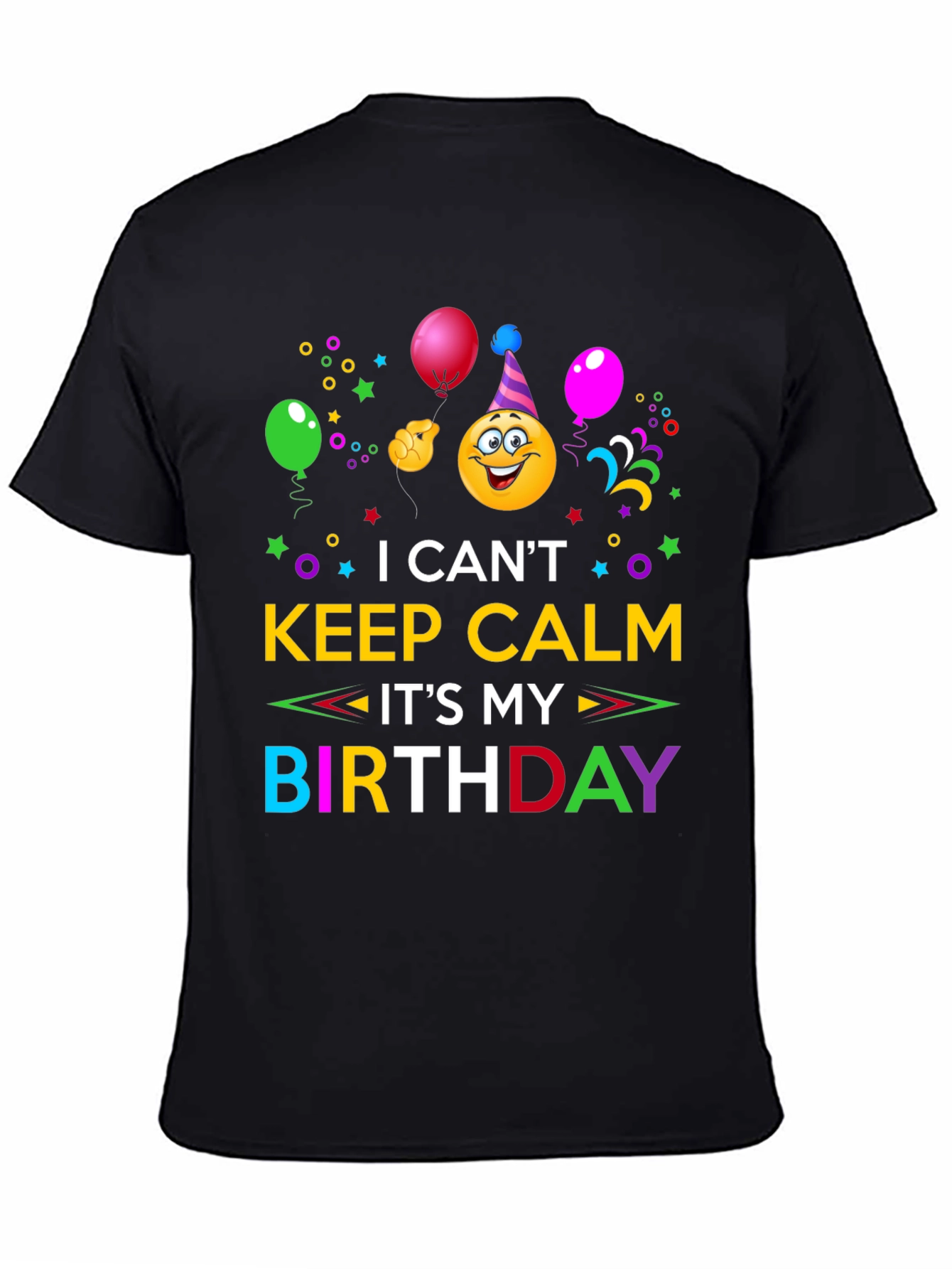 Birthday Emoji Graphic T-Shirt