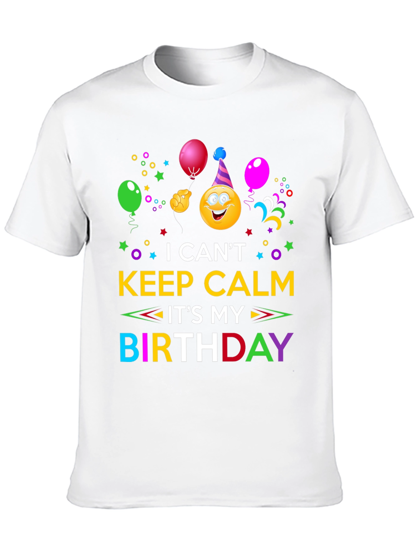 Birthday Emoji Graphic T-Shirt