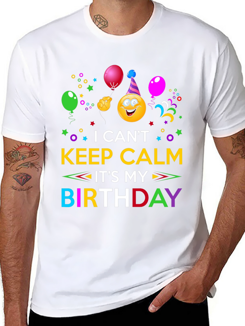 Birthday Emoji Graphic T-Shirt