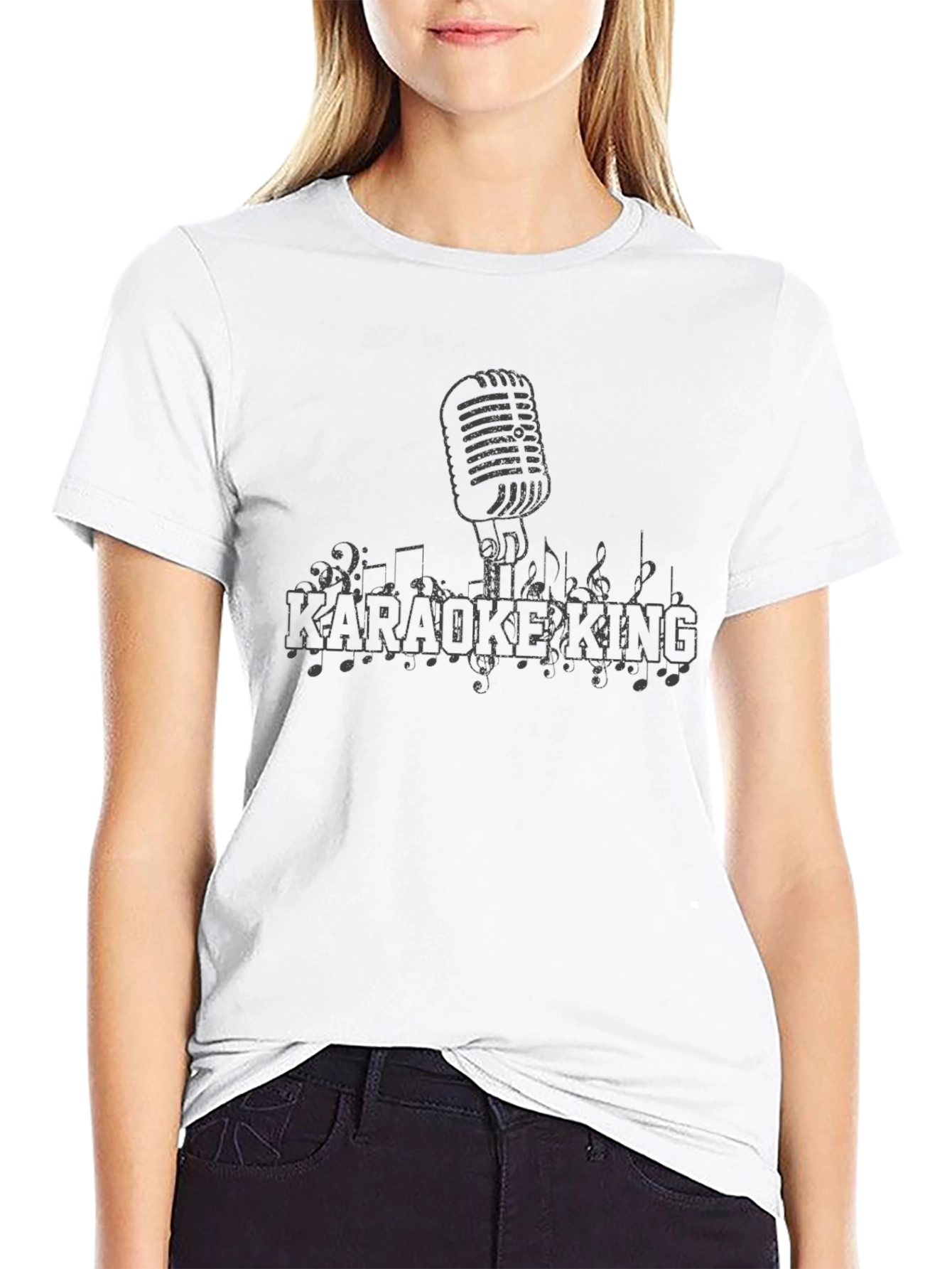 Karaoke King Graphic T-Shirt - Music Lover Tee
