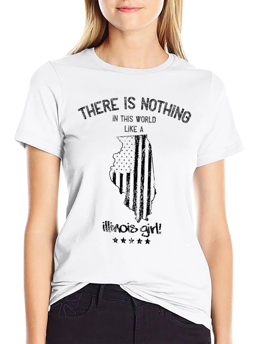 Illinois Girl T-Shirt - State Pride Tee