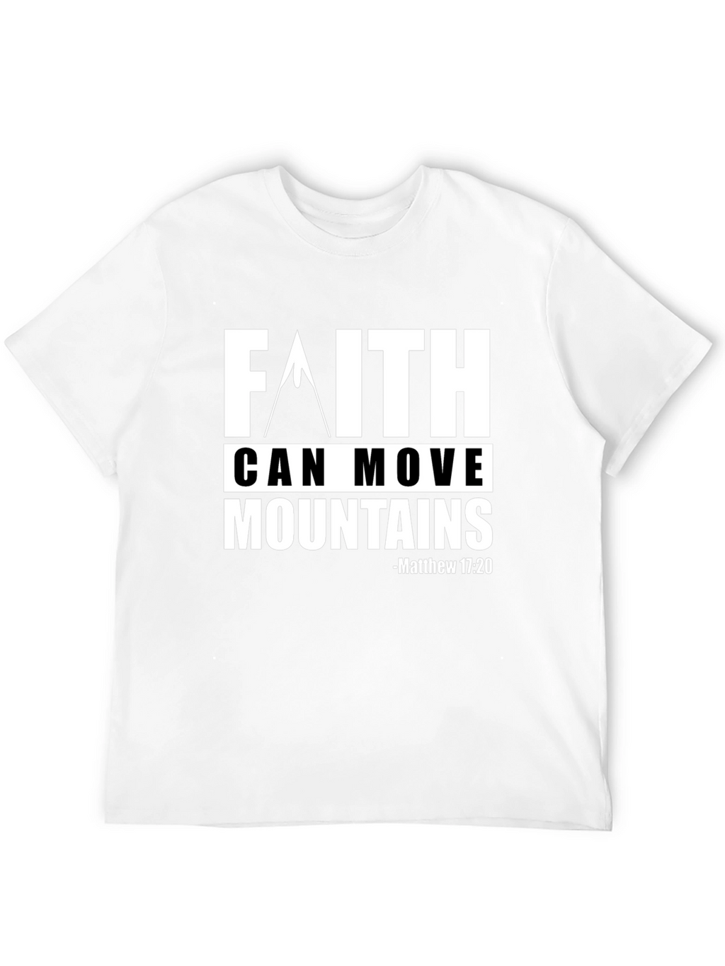 Faith Can Move Mountains Graphic Tee - Christian Apparel