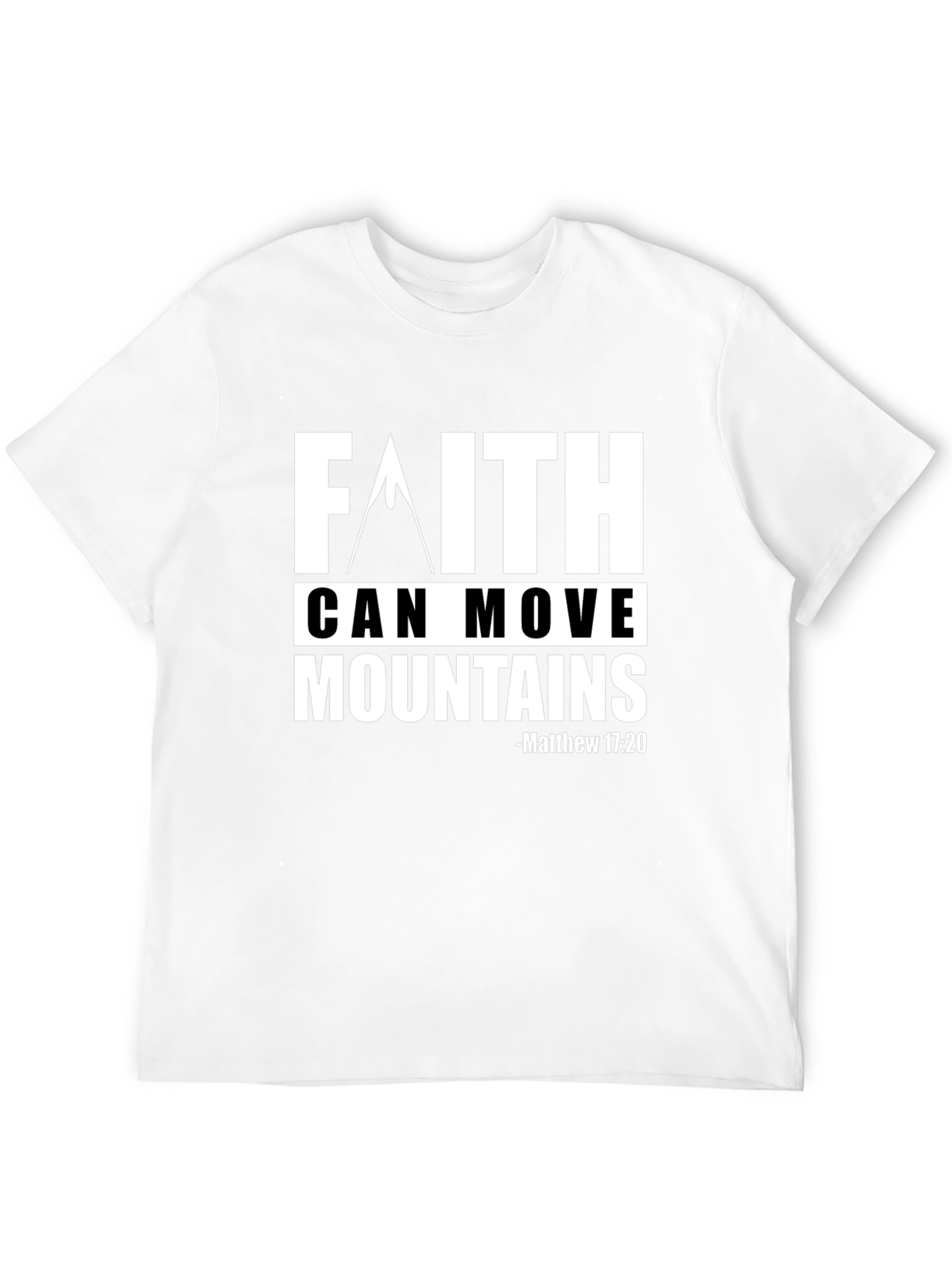 Faith Can Move Mountains Graphic Tee - Christian Apparel