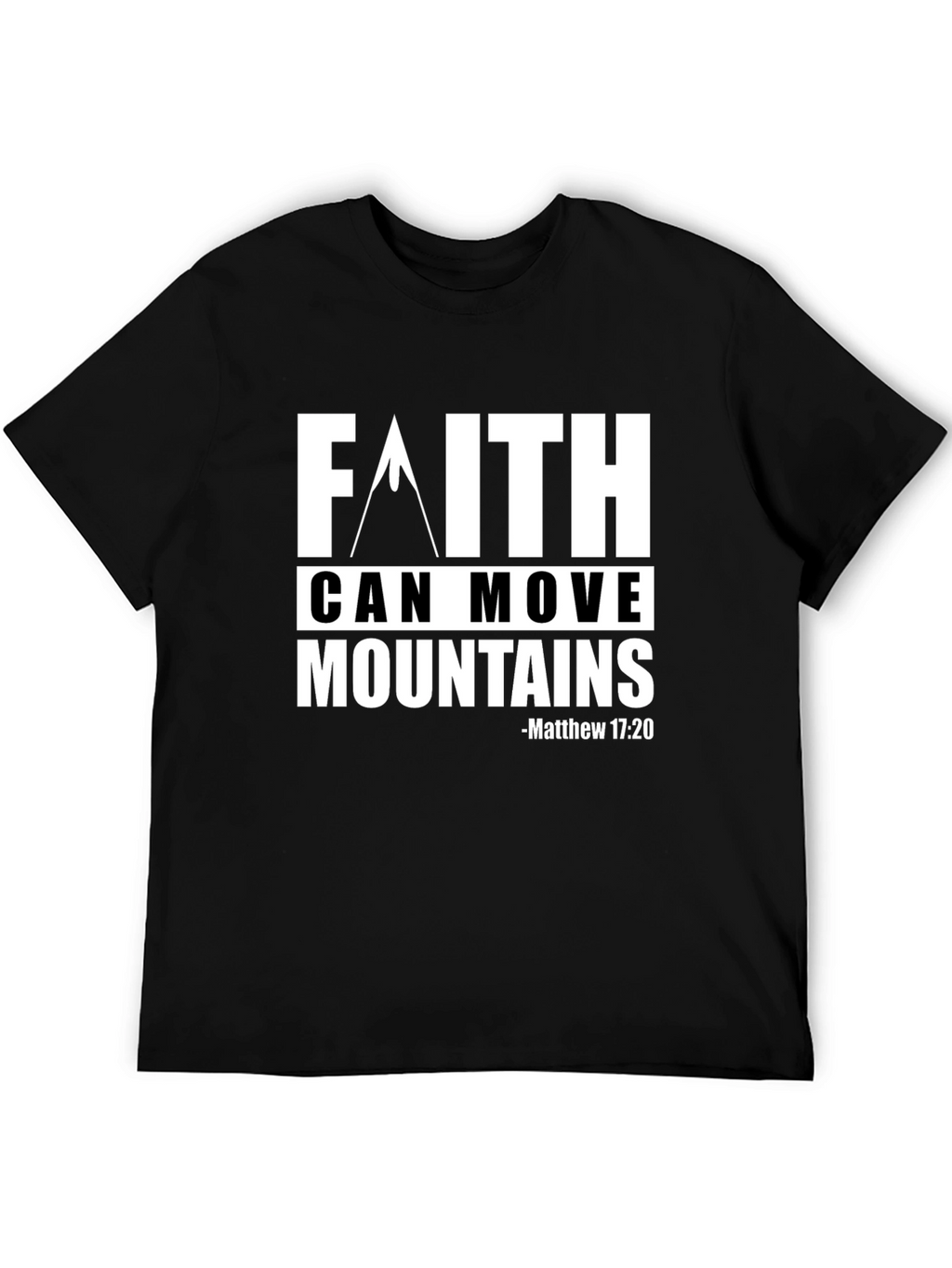 Faith Can Move Mountains Graphic Tee - Christian Apparel
