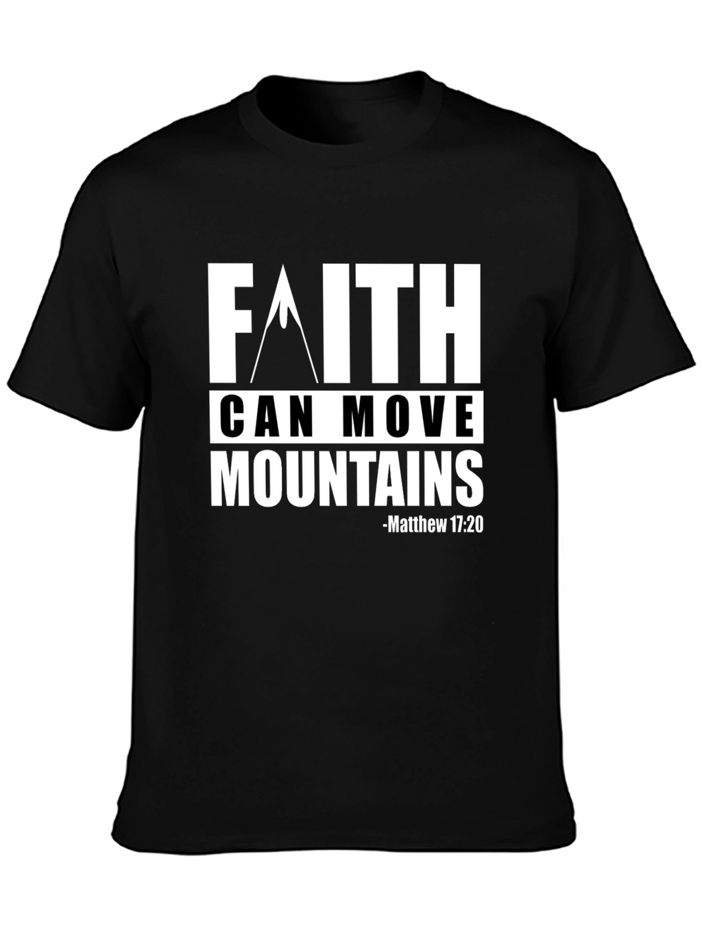 Faith Can Move Mountains Graphic Tee - Christian Apparel