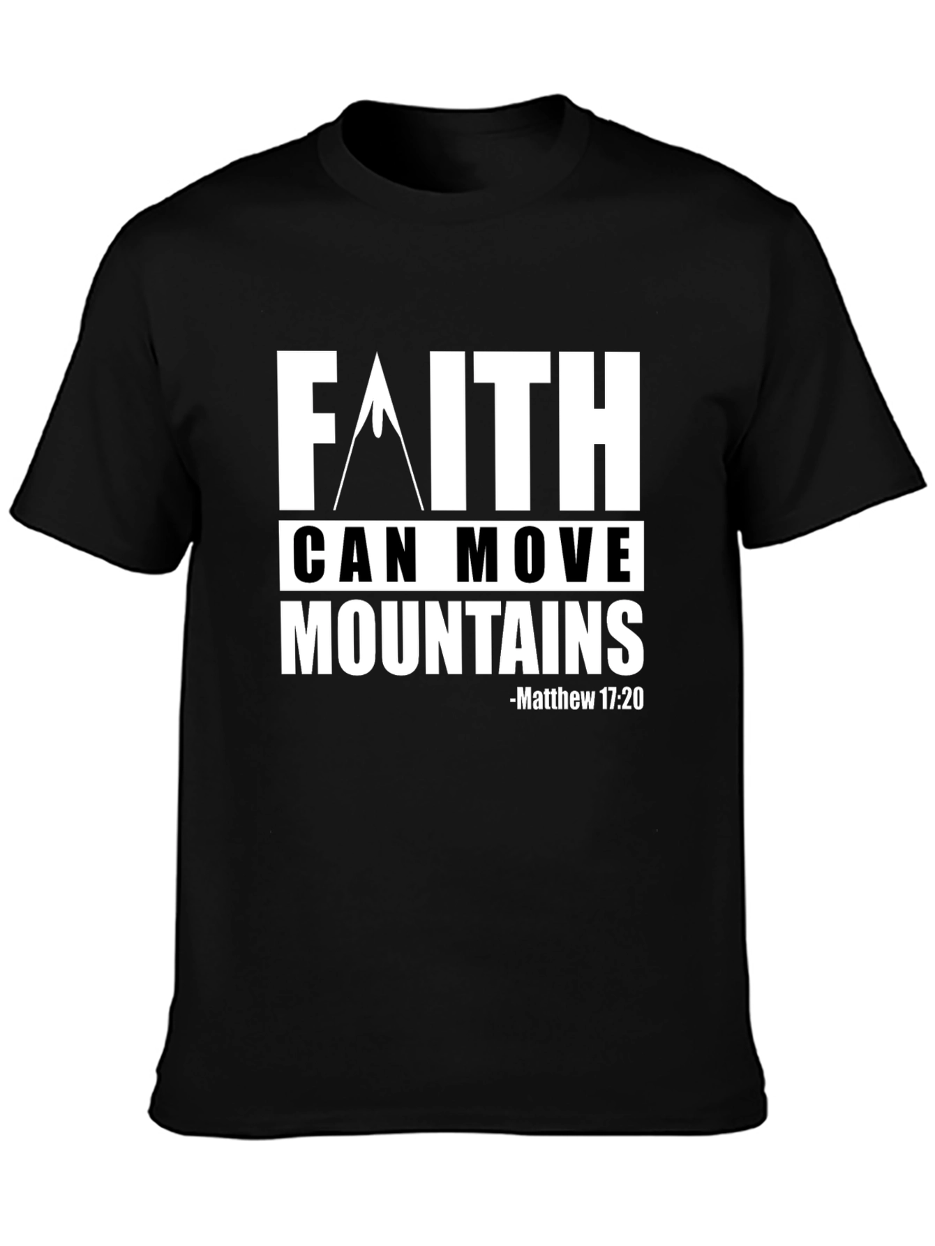 Faith Can Move Mountains Graphic Tee - Christian Apparel