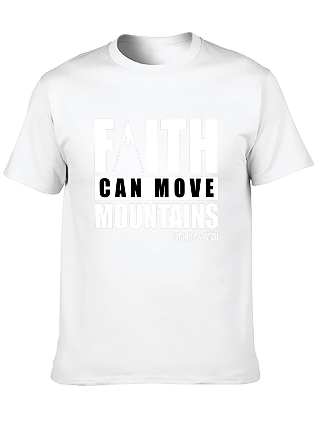 Faith Can Move Mountains Graphic Tee - Christian Apparel