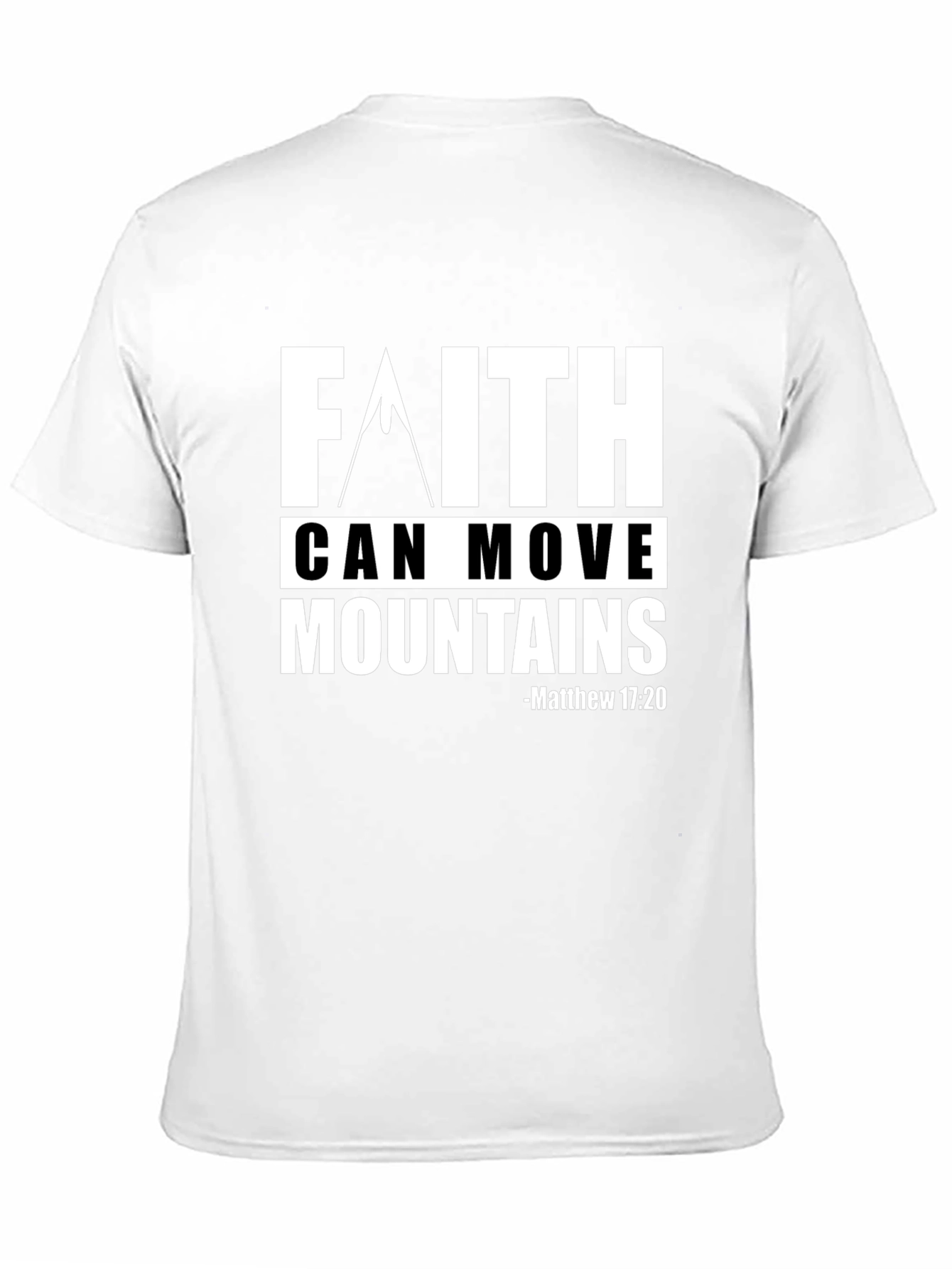 Faith Can Move Mountains Graphic Tee - Christian Apparel