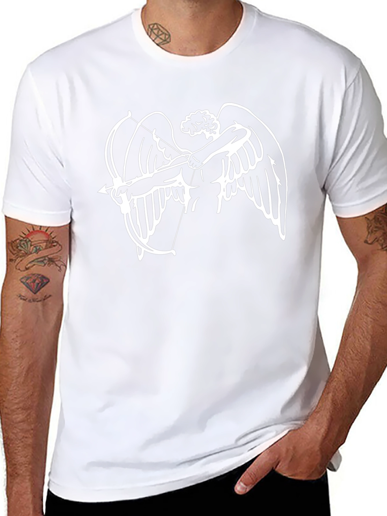 Cupid Graphic Black T-Shirt