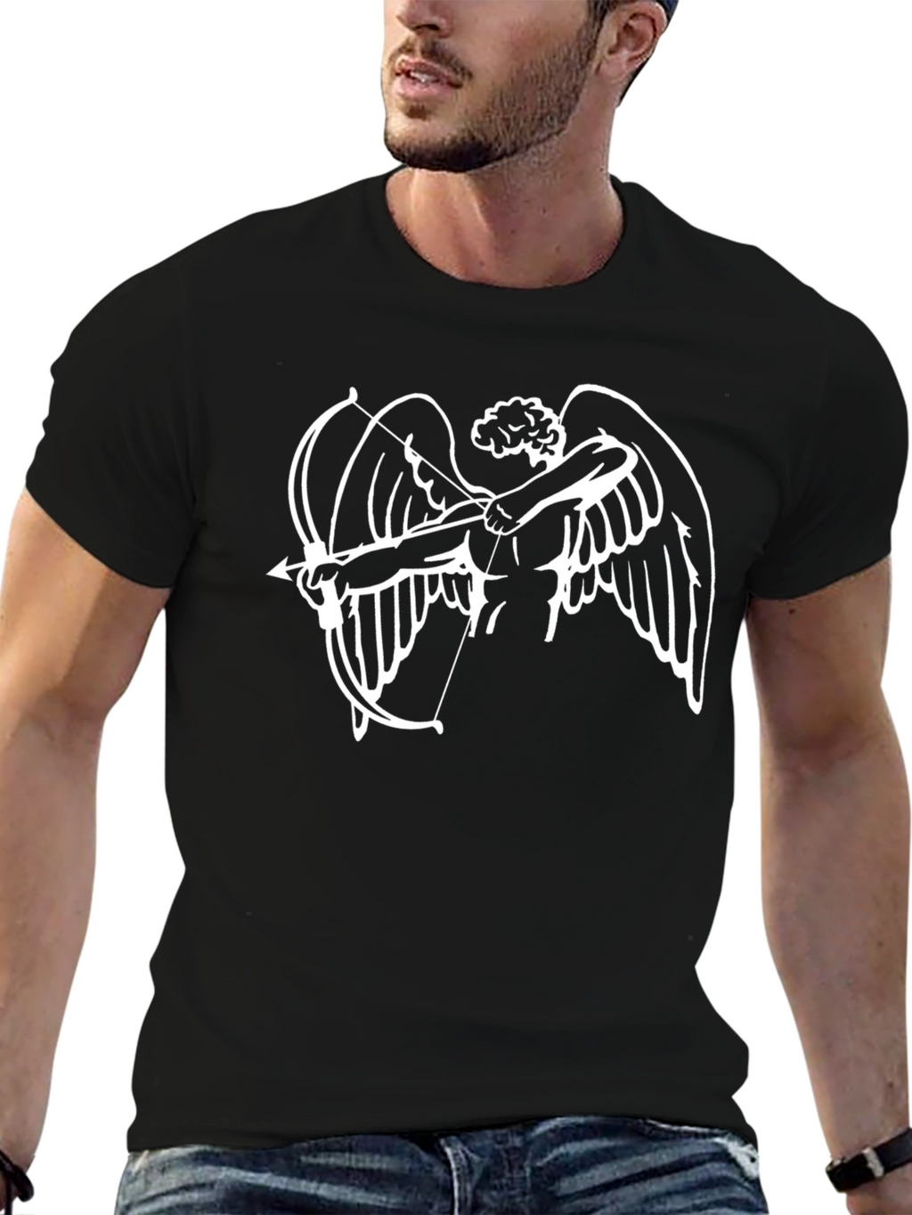 Cupid Graphic Black T-Shirt