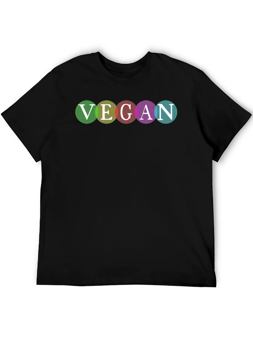 Vegan Pride T-Shirt - Rainbow Lettering