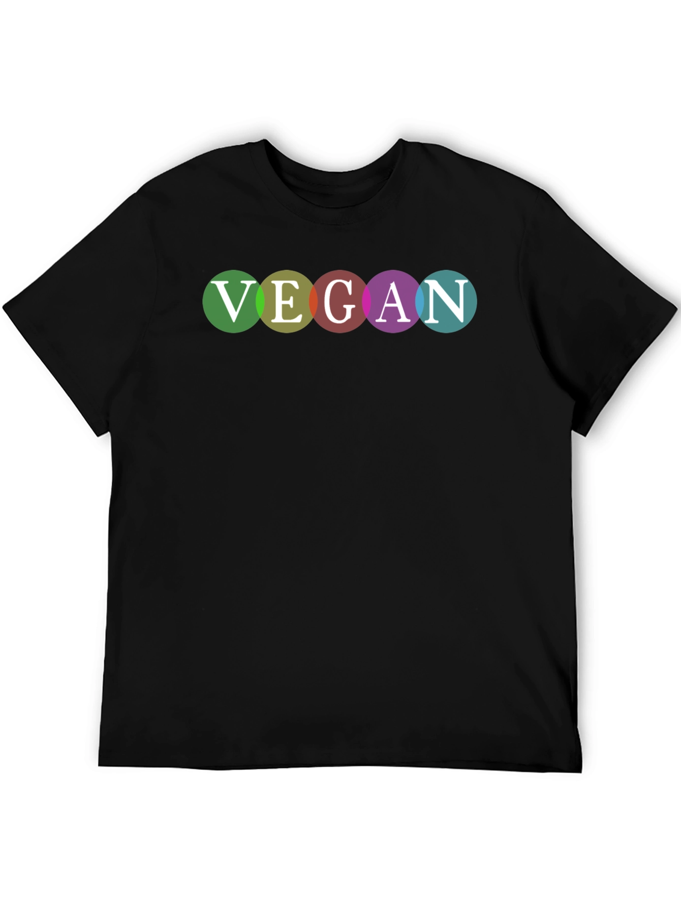 Vegan Pride T-Shirt - Rainbow Lettering