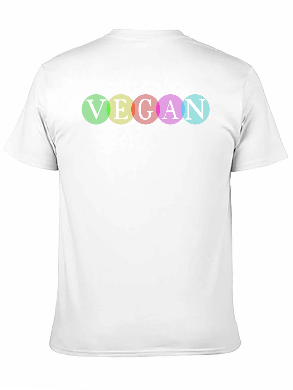 Vegan Pride T-Shirt - Rainbow Lettering