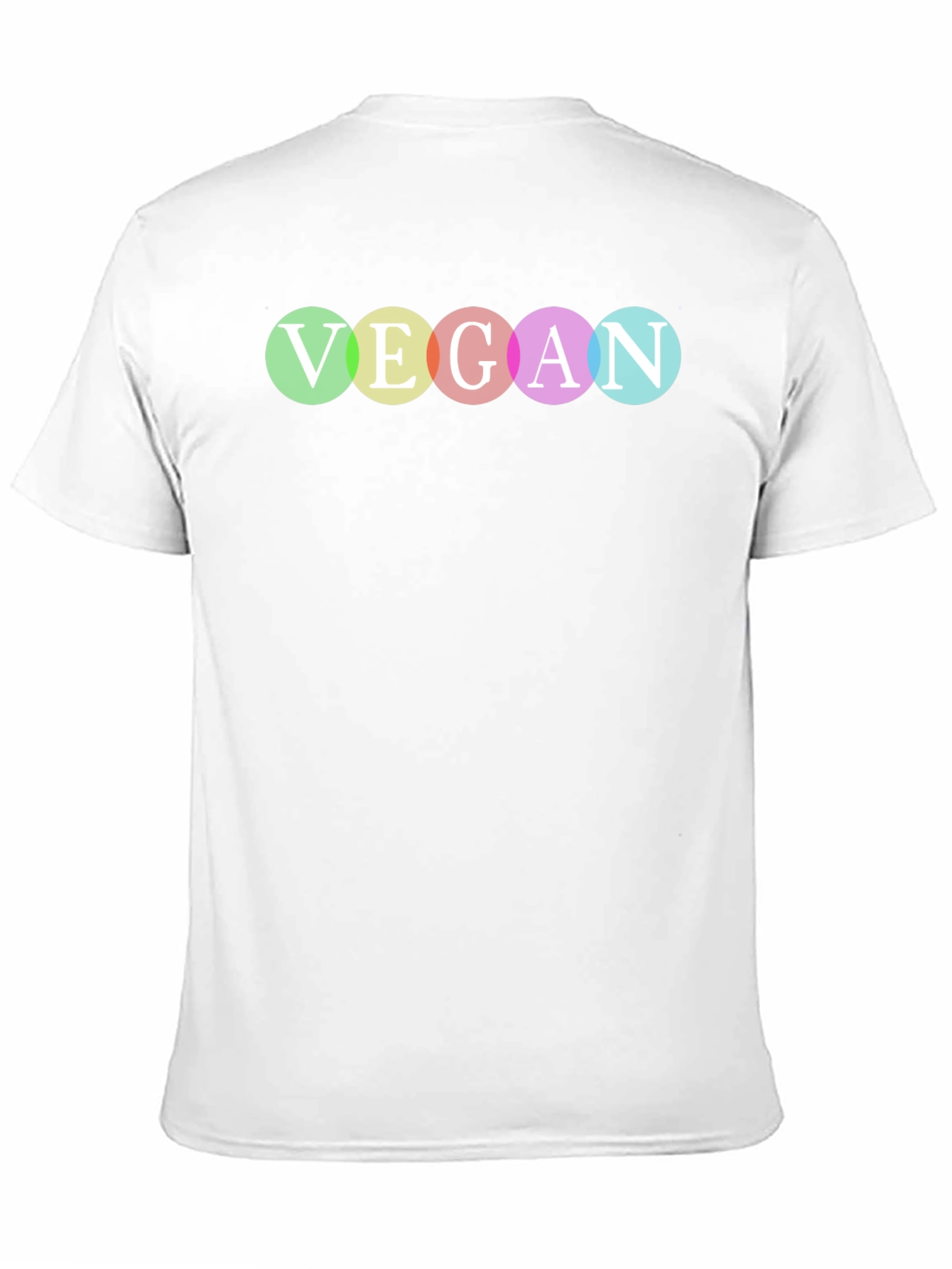 Vegan Pride T-Shirt - Rainbow Lettering