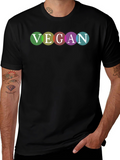 Vegan Pride T-Shirt - Rainbow Lettering