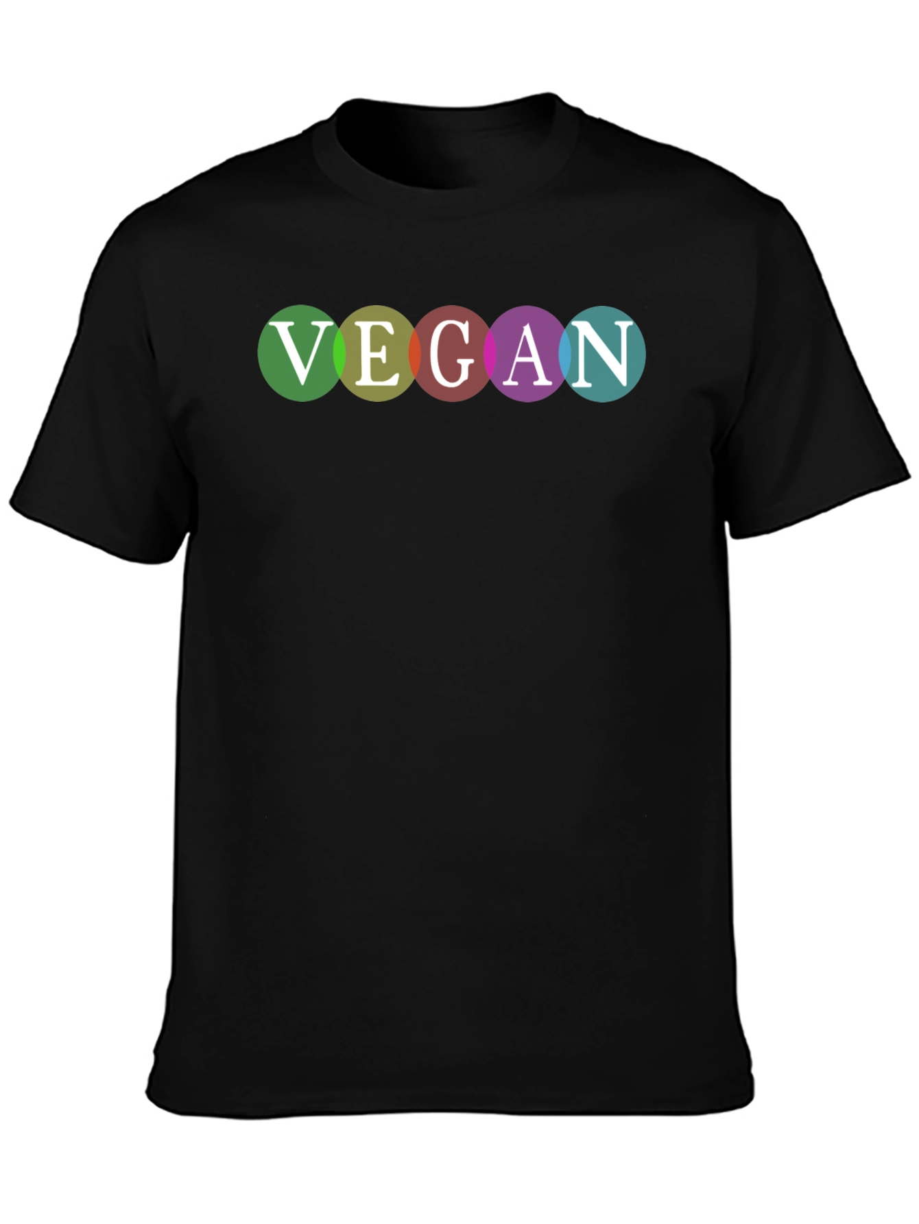 Vegan Pride T-Shirt - Rainbow Lettering