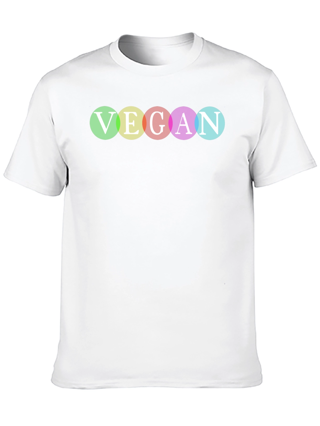 Vegan Pride T-Shirt - Rainbow Lettering