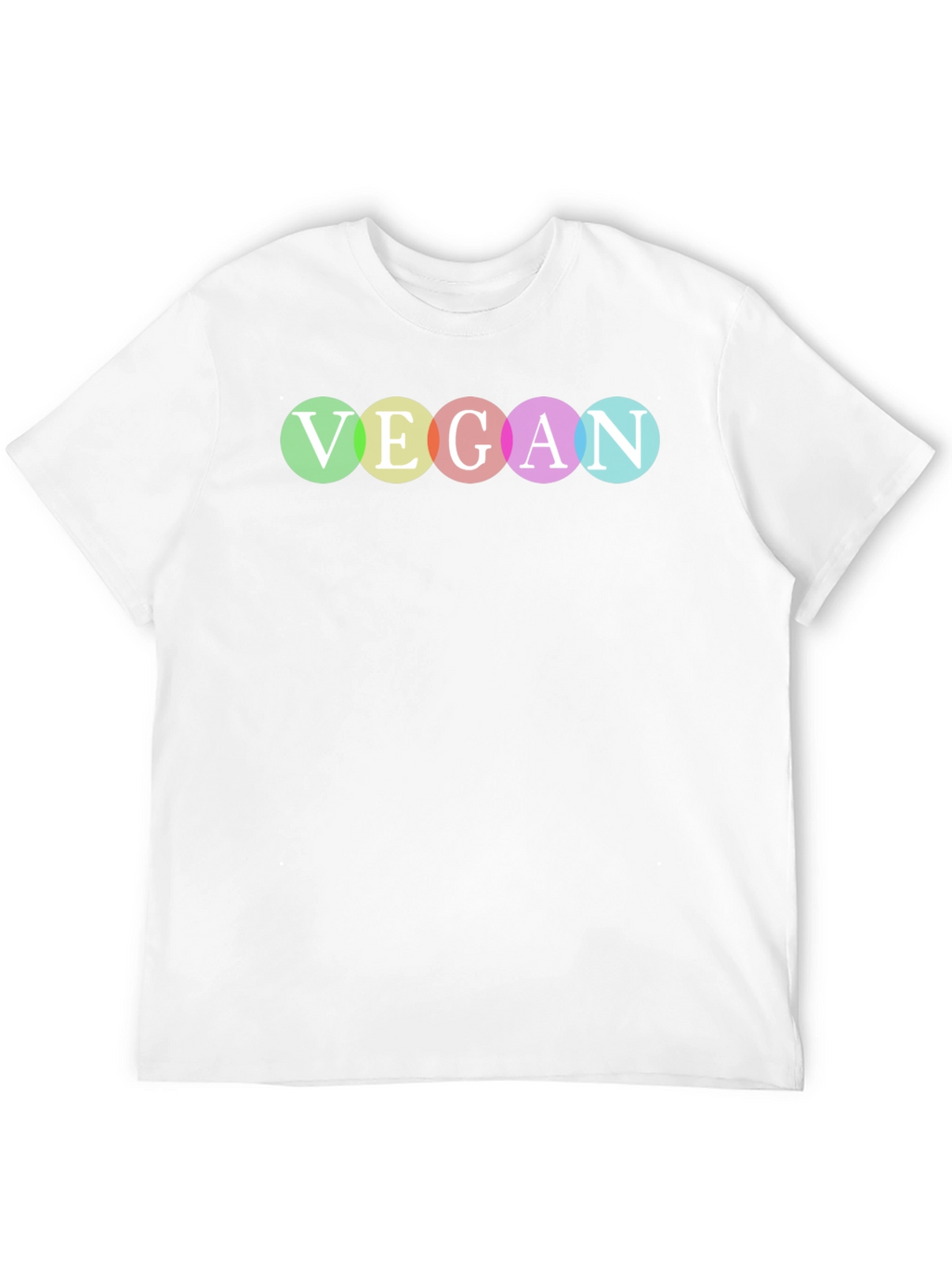 Vegan Pride T-Shirt - Rainbow Lettering
