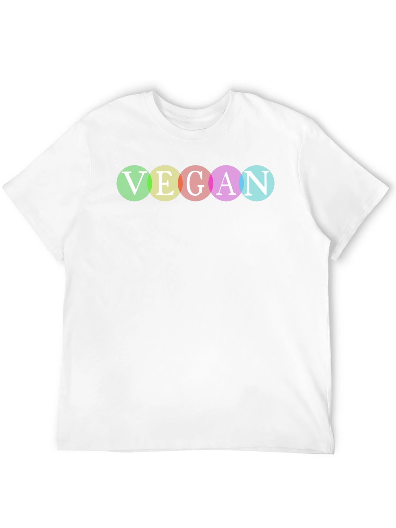 Vegan Pride T-Shirt - Rainbow Lettering