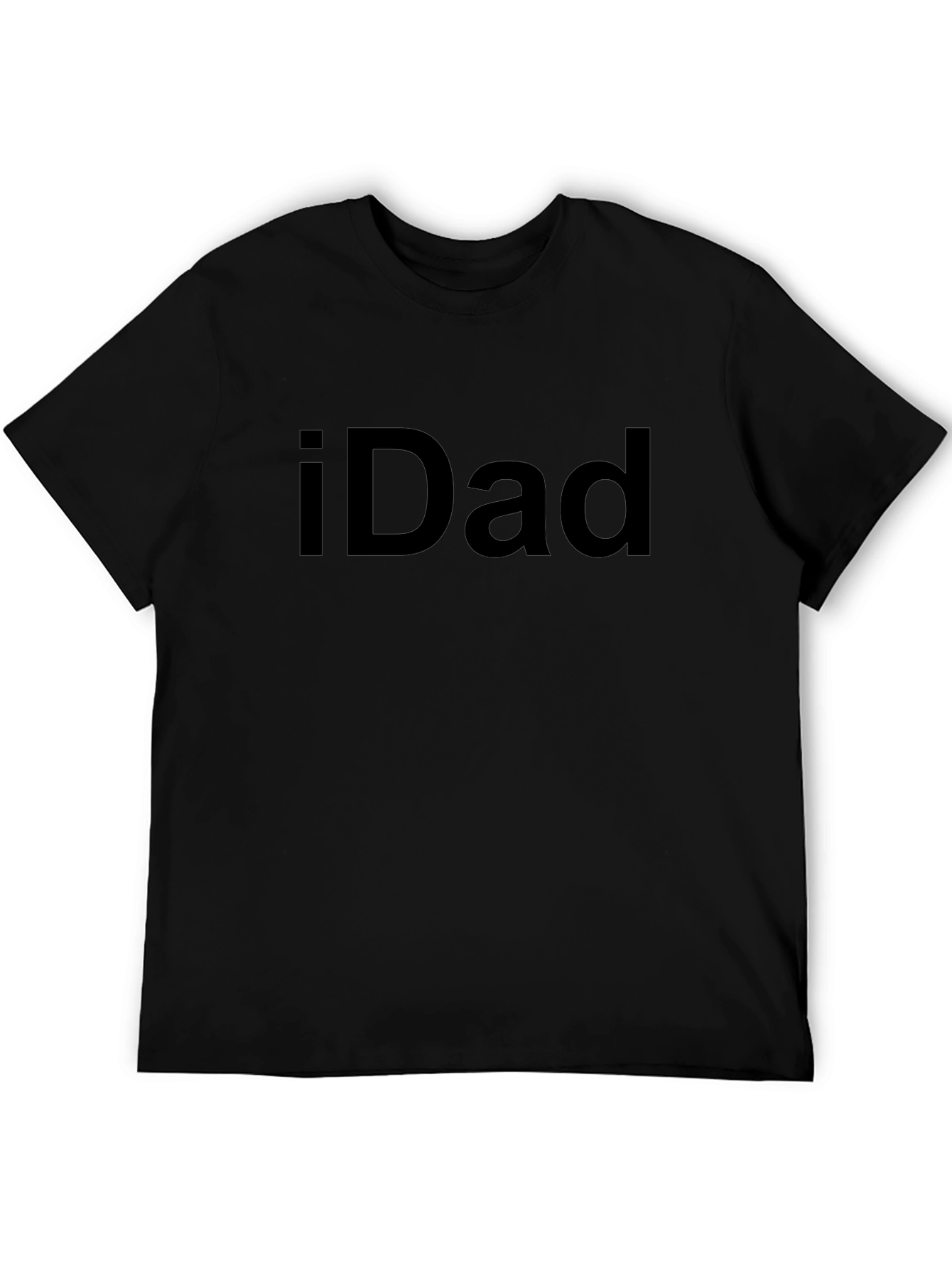 iDad Black T-Shirt - Cool Dad Style