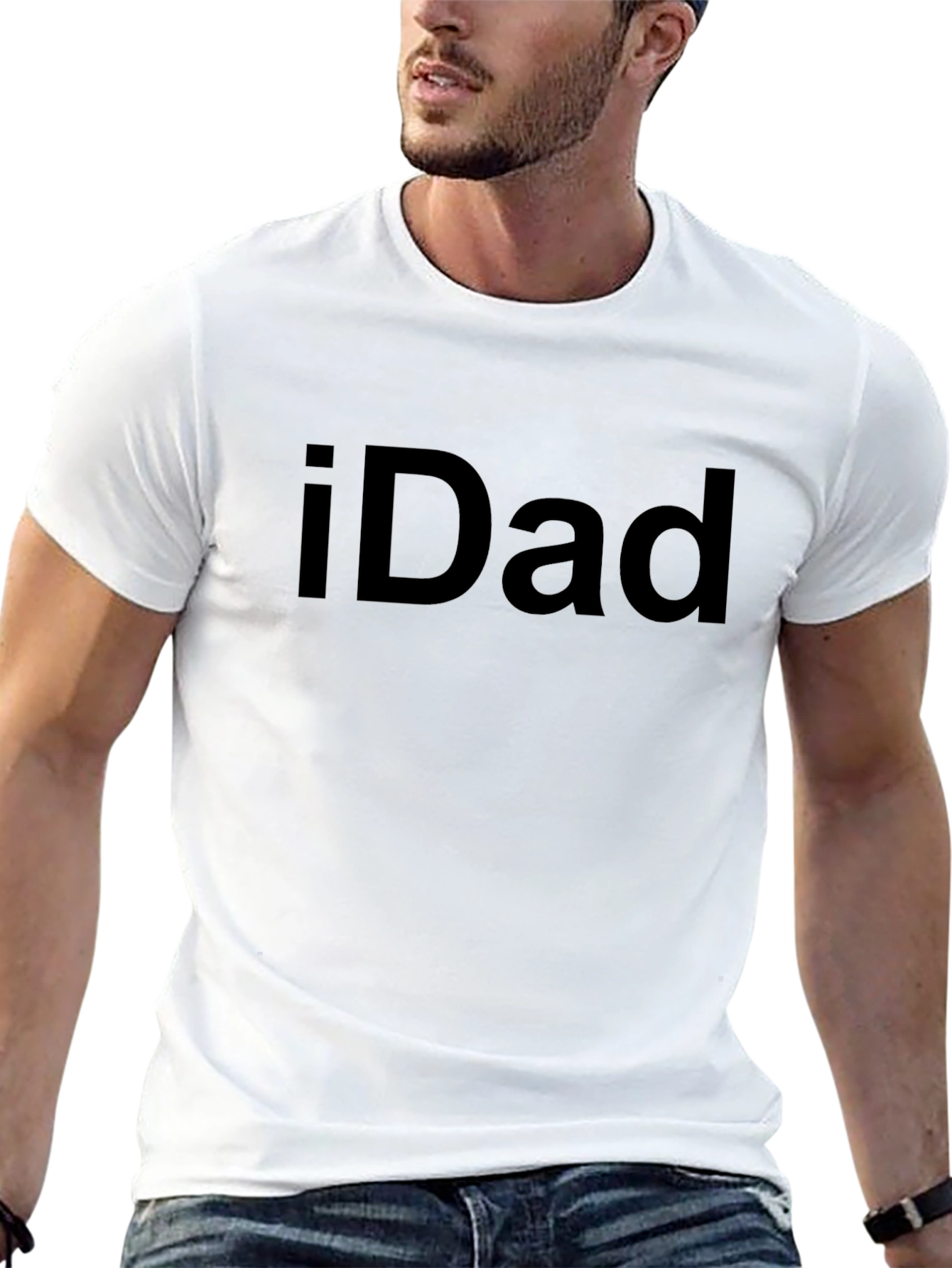 iDad Black T-Shirt - Cool Dad Style
