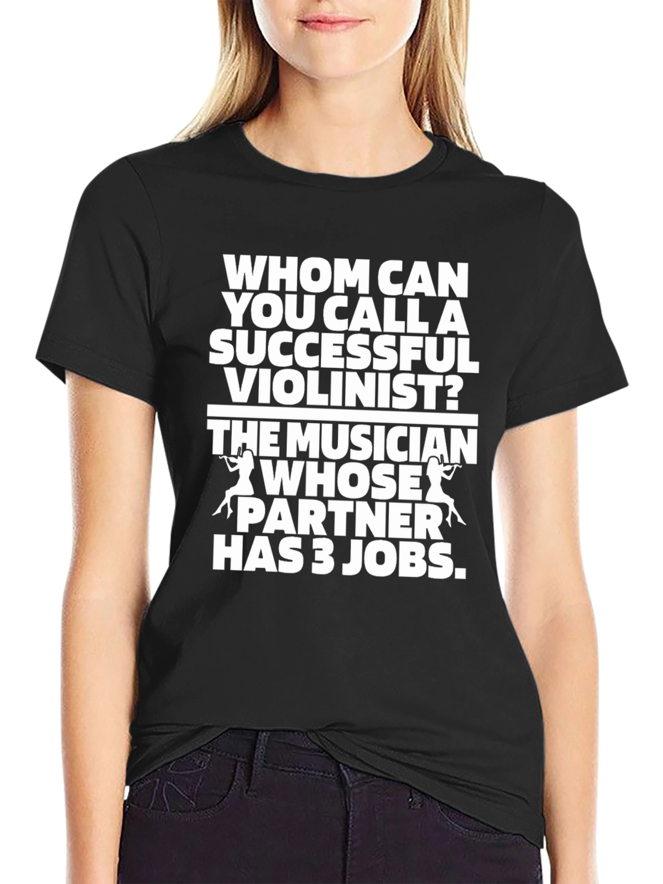 Funny Violinist T-Shirt Musician Partner Joke