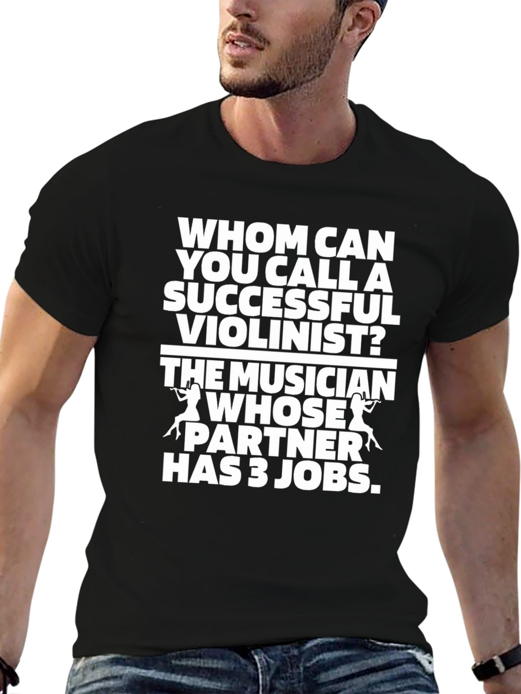 Funny Violinist T-Shirt Musician Partner Joke