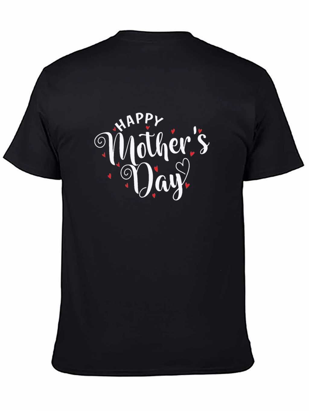 Happy Mothers Day Graphic Tee - Black