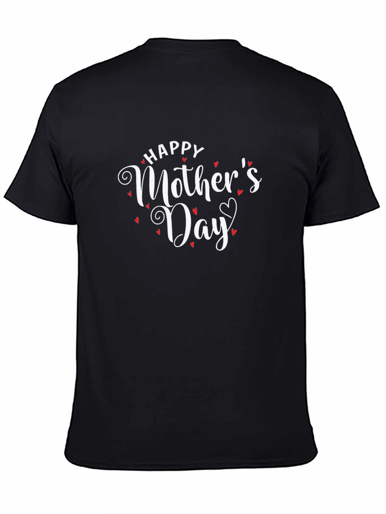 Happy Mothers Day Graphic Tee - Black