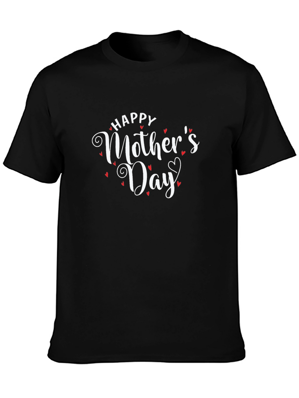 Happy Mothers Day Graphic Tee - Black