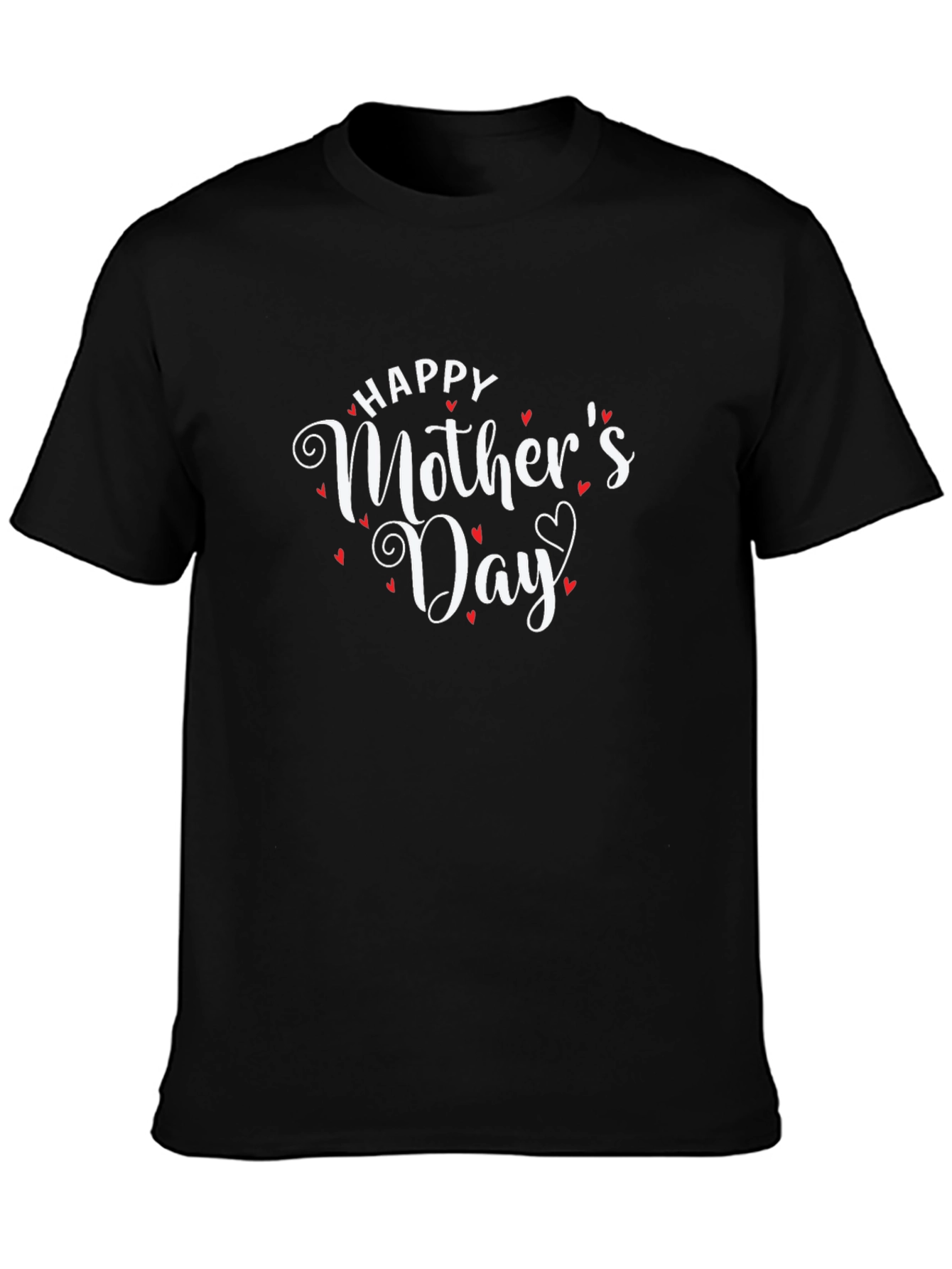 Happy Mothers Day Graphic Tee - Black