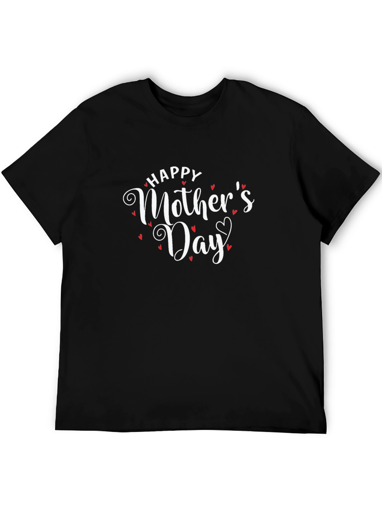 Happy Mothers Day Graphic Tee - Black