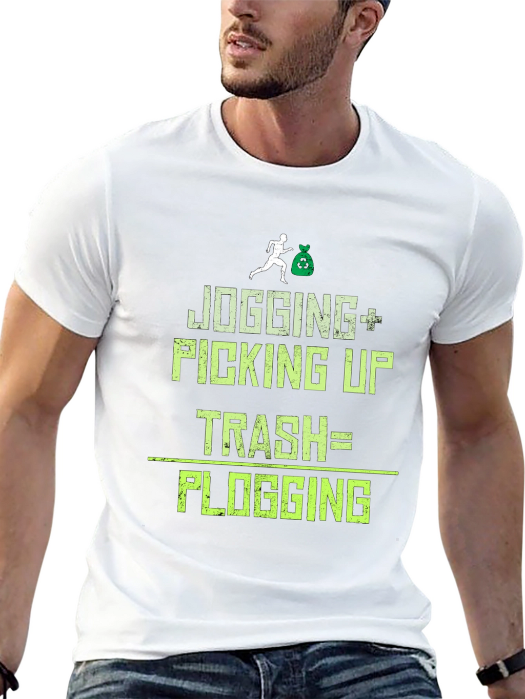 Plogging T-Shirt: Jogging Plus Picking Up Trash