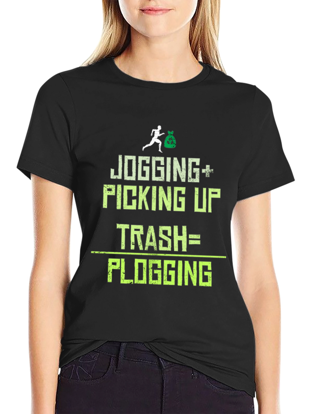 Plogging T-Shirt: Jogging Plus Picking Up Trash