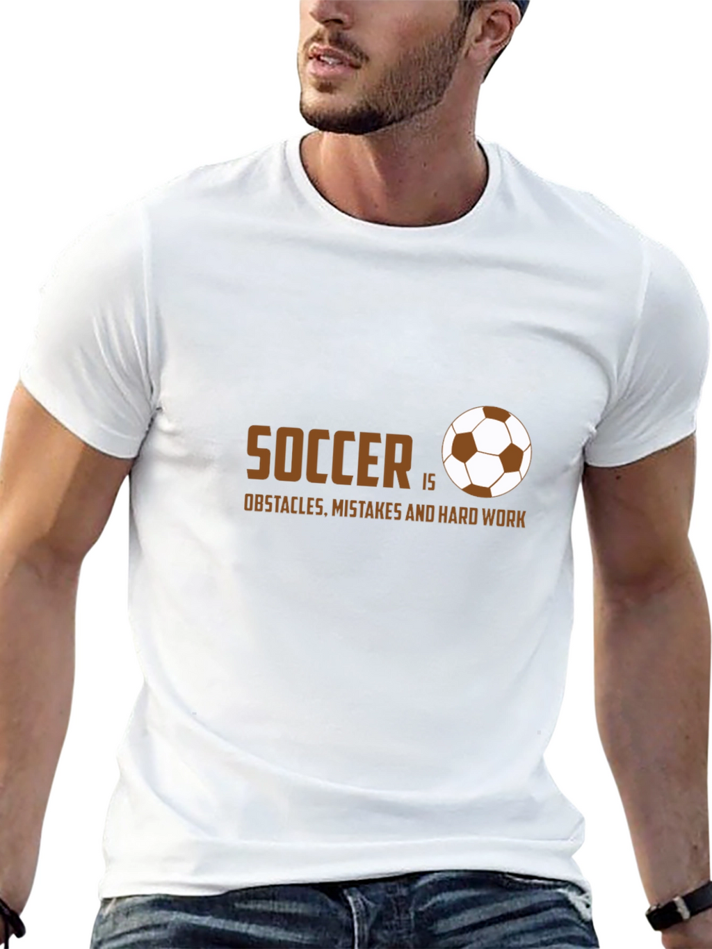 Soccer Is Obstacles Mistakes and Hard Work T-Shirt