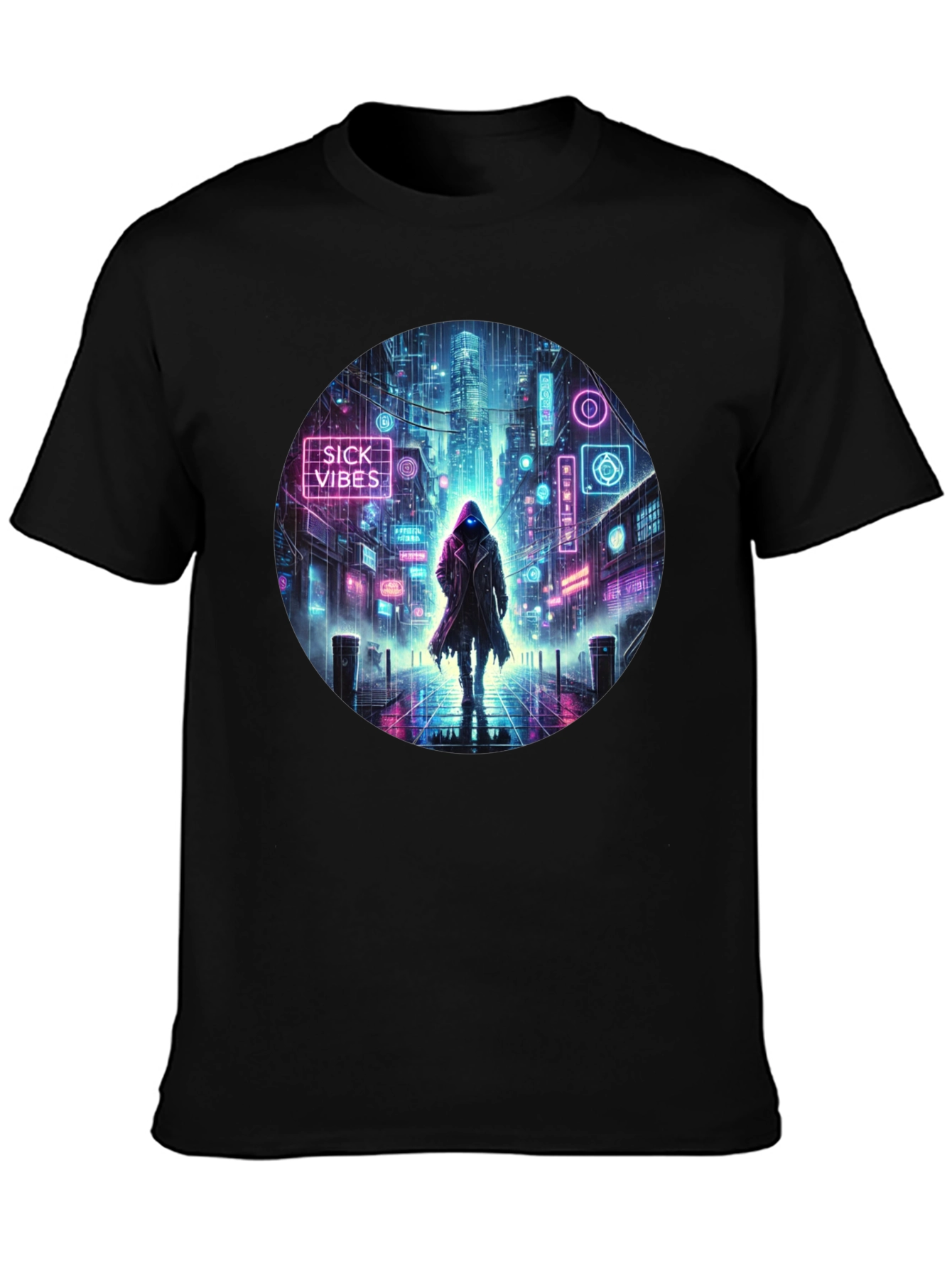 Cyberpunk Neon Streetwear T-Shirt