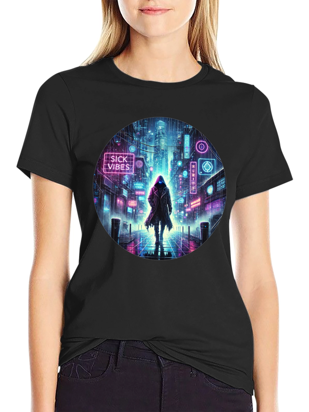Cyberpunk Neon Streetwear T-Shirt