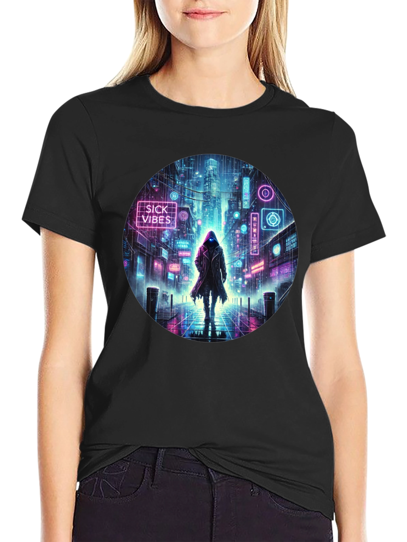 Cyberpunk Neon Streetwear T-Shirt