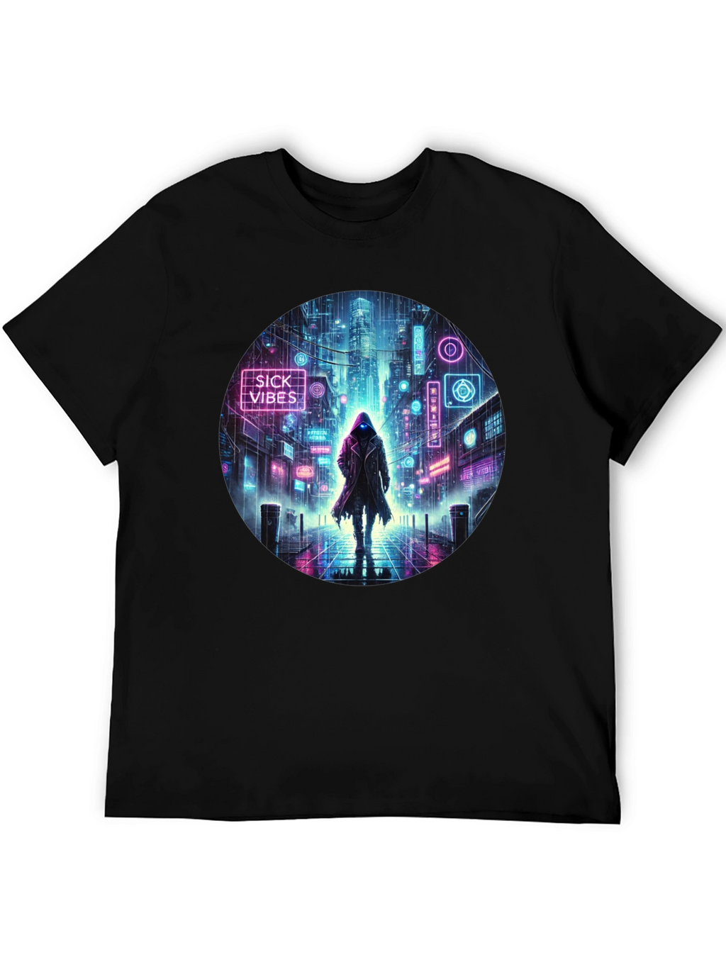 Cyberpunk Neon Streetwear T-Shirt