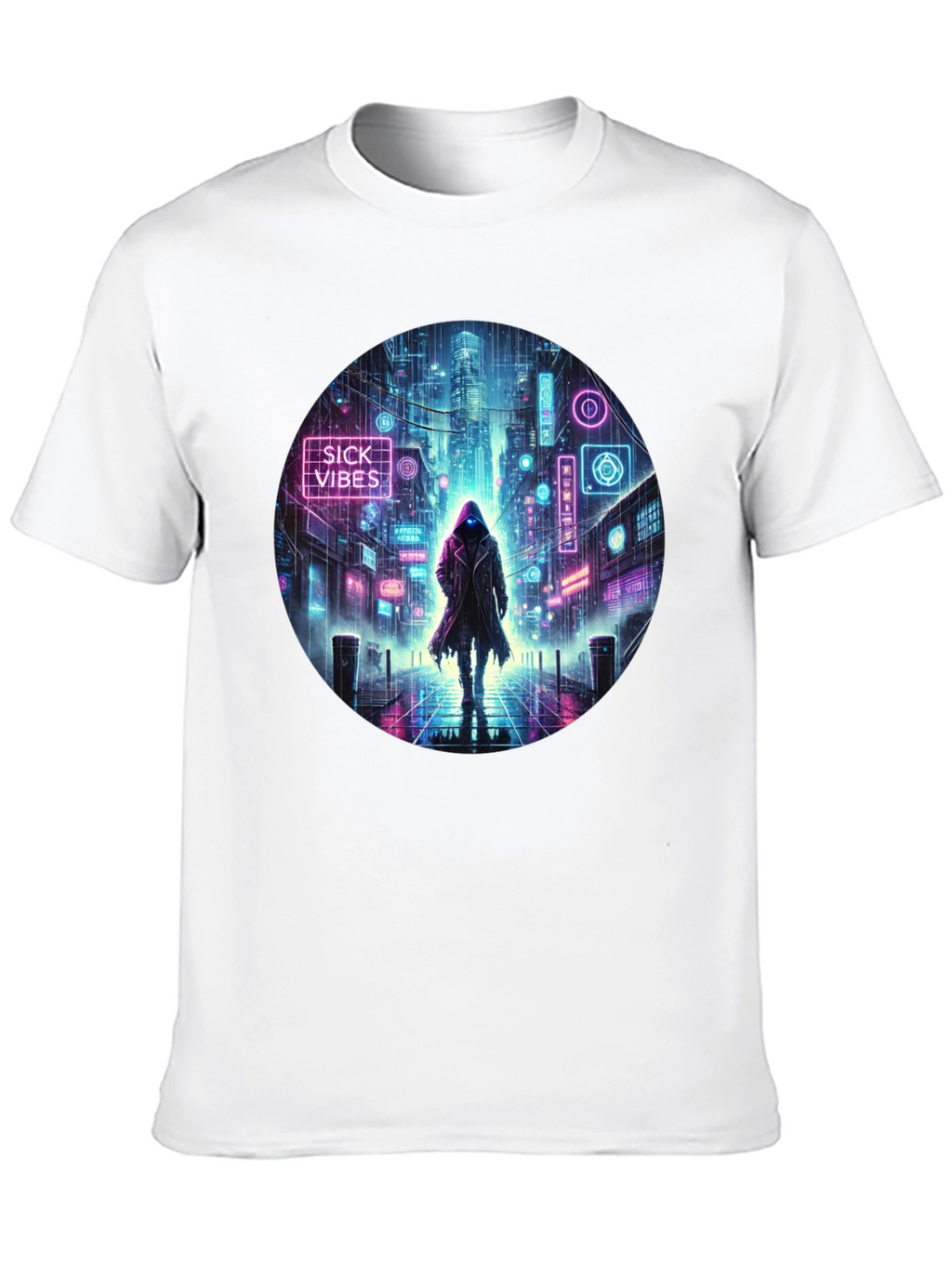Cyberpunk Neon Streetwear T-Shirt